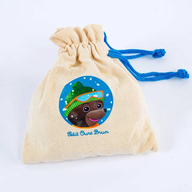 Sachet de 6 figurines Petit Ours Brun - Hiver