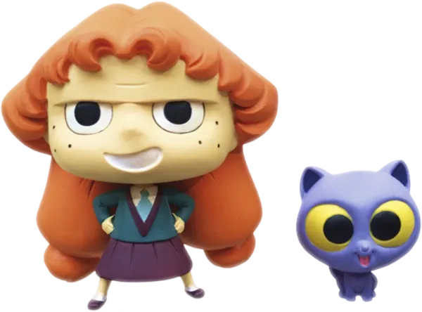 Set de 2 figurines Mortelle Adèle et Ajax