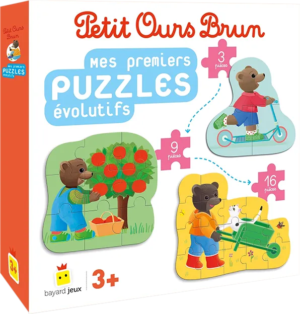 Mes premiers puzzles évolutifs Petit Ours Brun