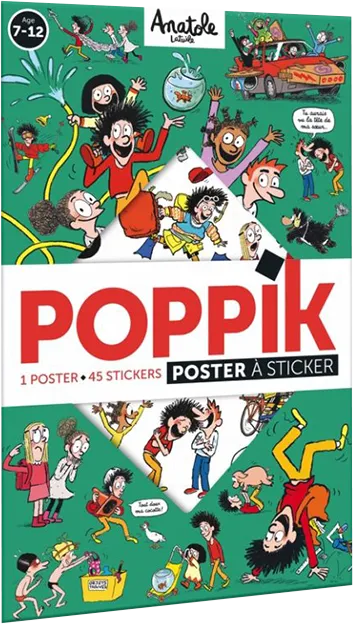 Poster imagier à stickers Anatole Latuile - Poppik