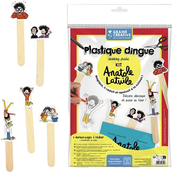 Marque-pages plastique dingue Anatole Latuile