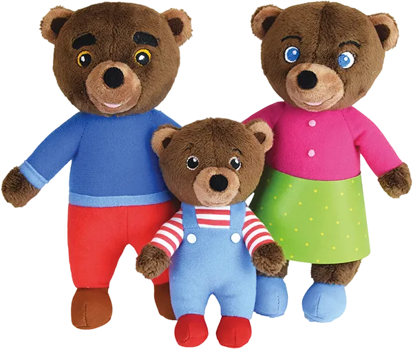 La famille de Petit Ours Brun - Coffret de 3 peluches