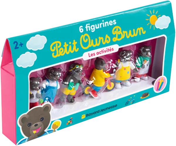 Boîte 6 figurines Petit Ours Brun - Activités - Boîte 6 figurines Petit Ours Brun - Activités