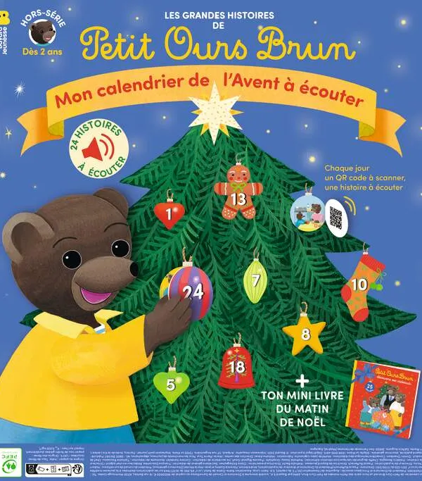 Produit Le calendrier de l'Avent à écouter de Petit Ours Brun Image