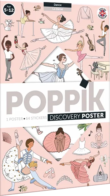 Produit Poster à sticker - Danse - 64 stickers - Poppik Image