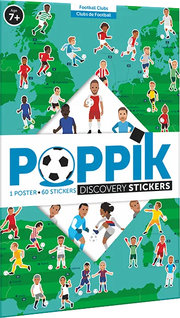Produit Poster à sticker - Le Football - 60 stickers - Poppik Image