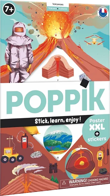 Produit Poster à sticker - Les volcans - 51 stickers - Poppik Image