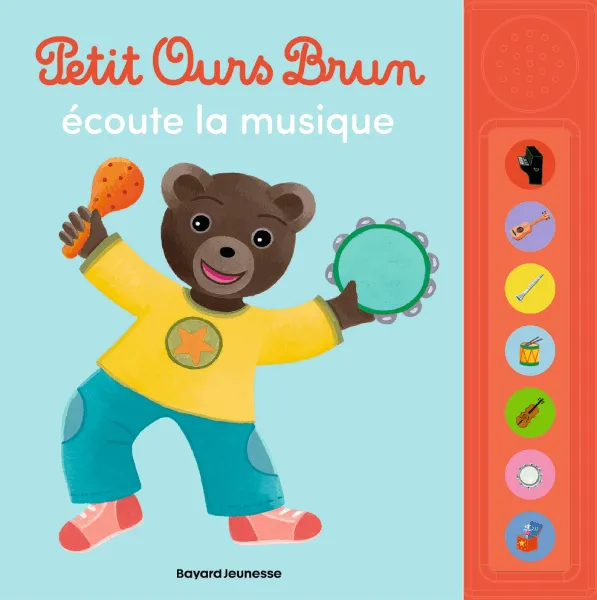 Produit Petit Ours Brun écoute la musique Image