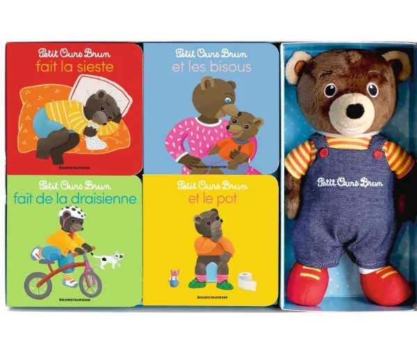 Produit Mon coffret à histoires Petit Ours Brun : quatre livres et une peluche Image