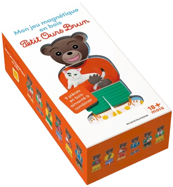 Produit Petit Ours Brun - Mon puzzle magnétique en bois Image