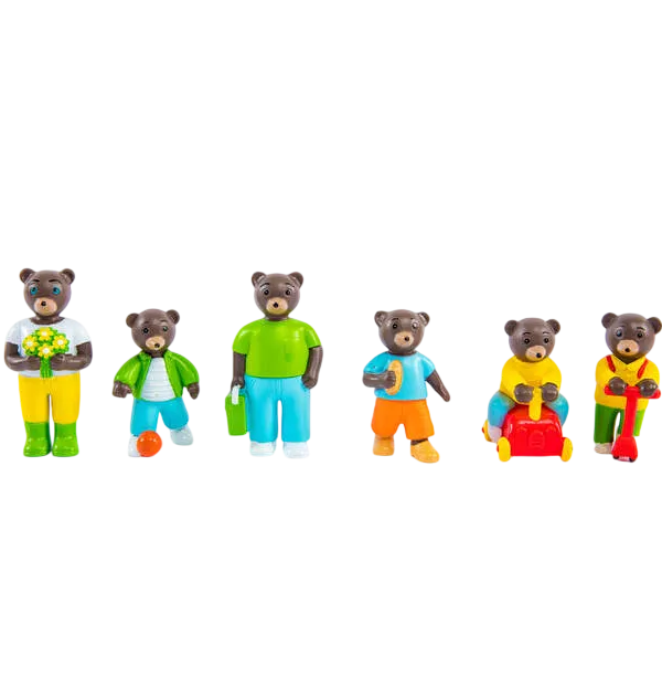 Produit Sachet de 6 figurines Petit Ours Brun - Promenade Image
