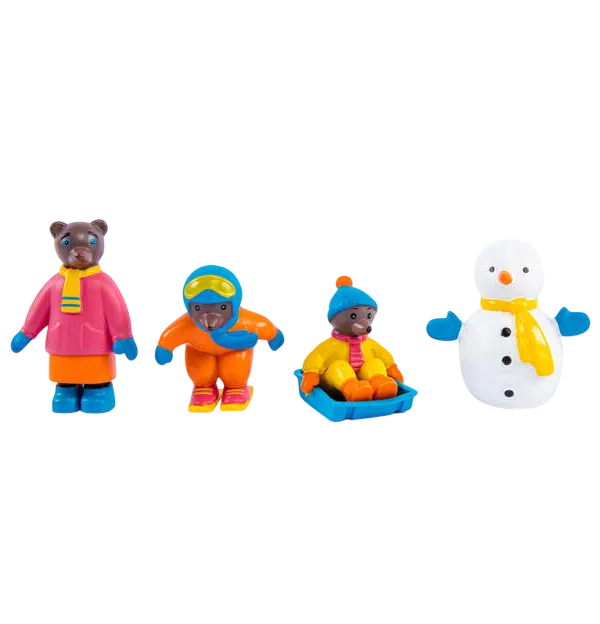 Produit Sachet de 6 figurines Petit Ours Brun - Hiver Image