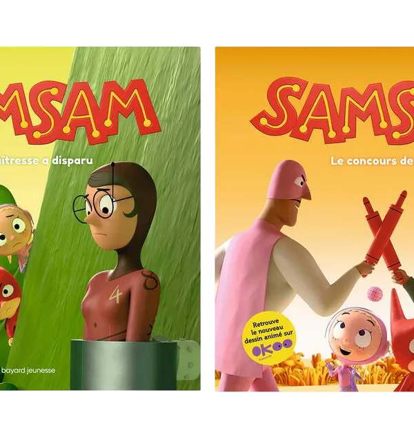 Produit SamSam, T1 et 2 : Le concours de Papa et La maîtresse a disparu Image