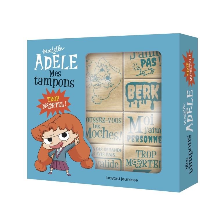 Papeterie Mortelle Adele Set De 7 Tampons A Message