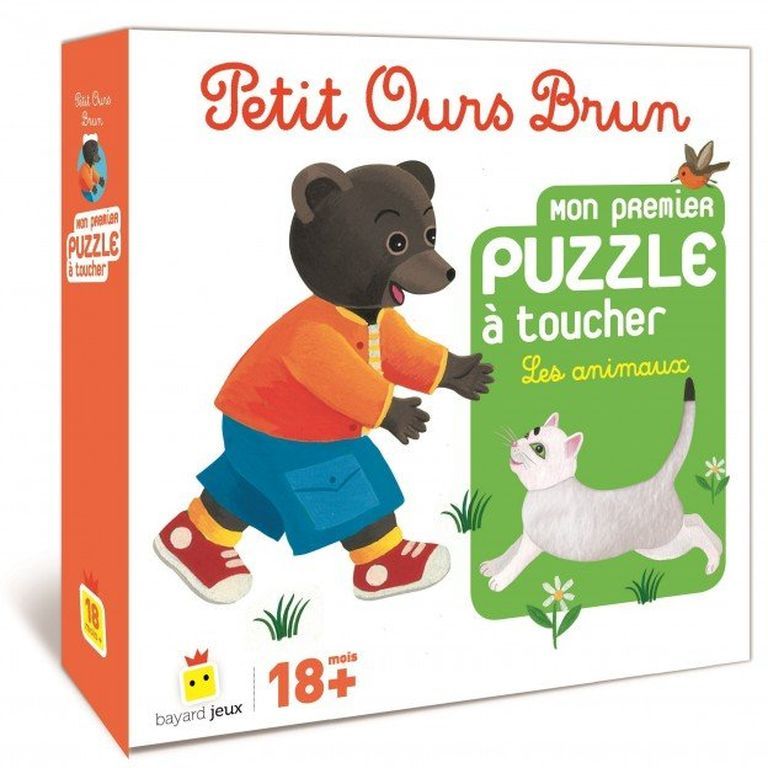 Jeu Petit Ours Brun Puzzle à toucher Les animaux