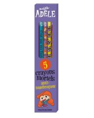Papeterie - Mortelle Adèle - Boîte de 5 crayons