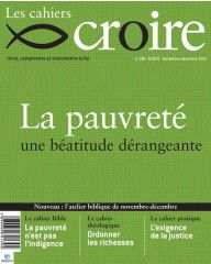 Cahier Croire La Pauvreté