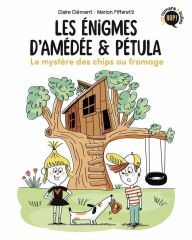 Livre - Les énigmes d'Amédée et Pétula - Tome 1 - Le mystère des chips au fromage - C. Clément 
