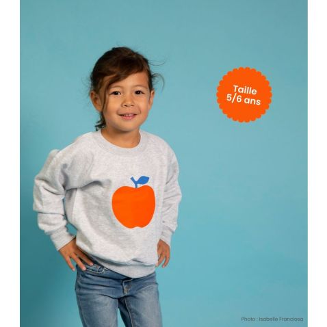 Sweat Pomme d'Api, taille enfant 5-6 ans, fille ou garçon