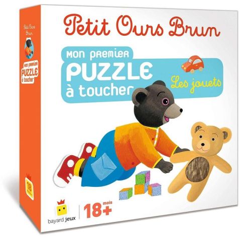 Jeu Petit Ours Brun - Puzzle à toucher : Les jouets