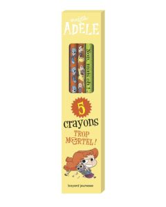Papeterie - Mortelle Adèle - Boîte de 5 crayons pour la rentrée